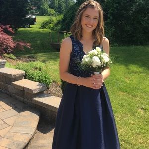 Navy Blue Prom Dress